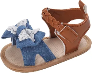 Toddler Baby Kid Girl Boy Sandals Soft Sole Non Slip Sandals Casual Beach Shoes Summer Princess Shoes (Blue, 11)