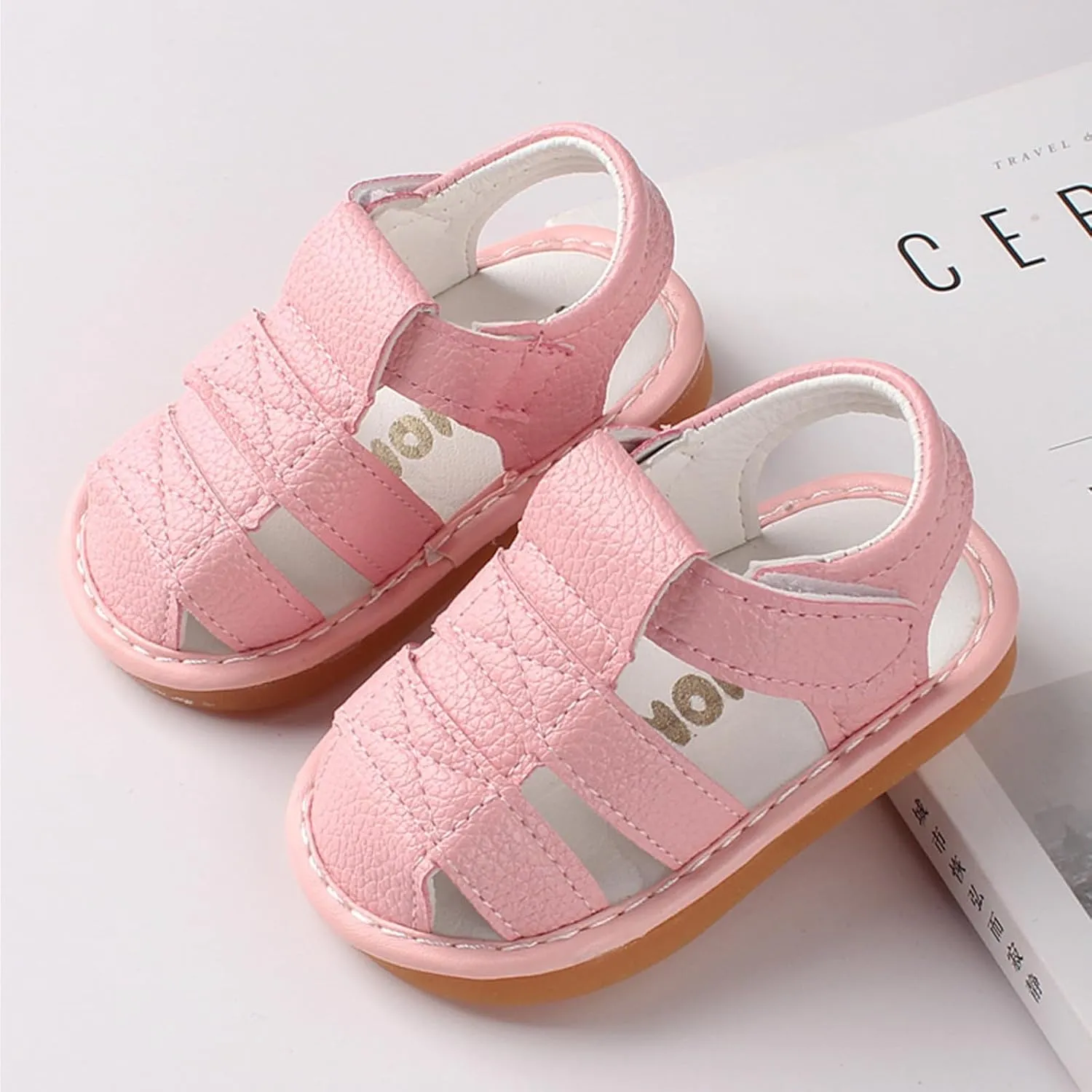 Toddler Baby Shoes Girl Boy Baby 2024 Sandals Learning to Walk Shoes Soft Soles Non Slip Toe Caps Non-SIip Tennis