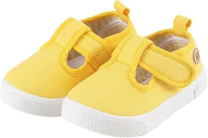 Toddler Boys Girls T-Strap Canvas Sneakers Classical Comfort Soft Sole Flats Sneakers Little Kid Non Skid School Uniform Shoe