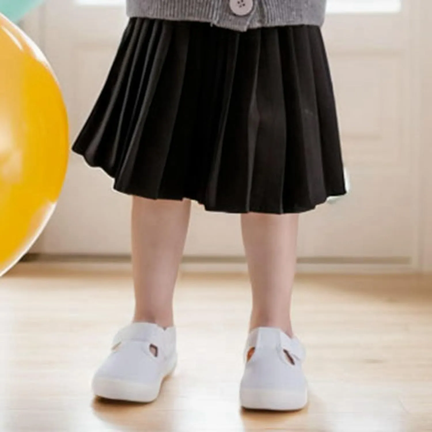 Toddler Boys Girls T-Strap Canvas Sneakers Classical Comfort Soft Sole Flats Sneakers Little Kid Non Skid School Uniform Shoe