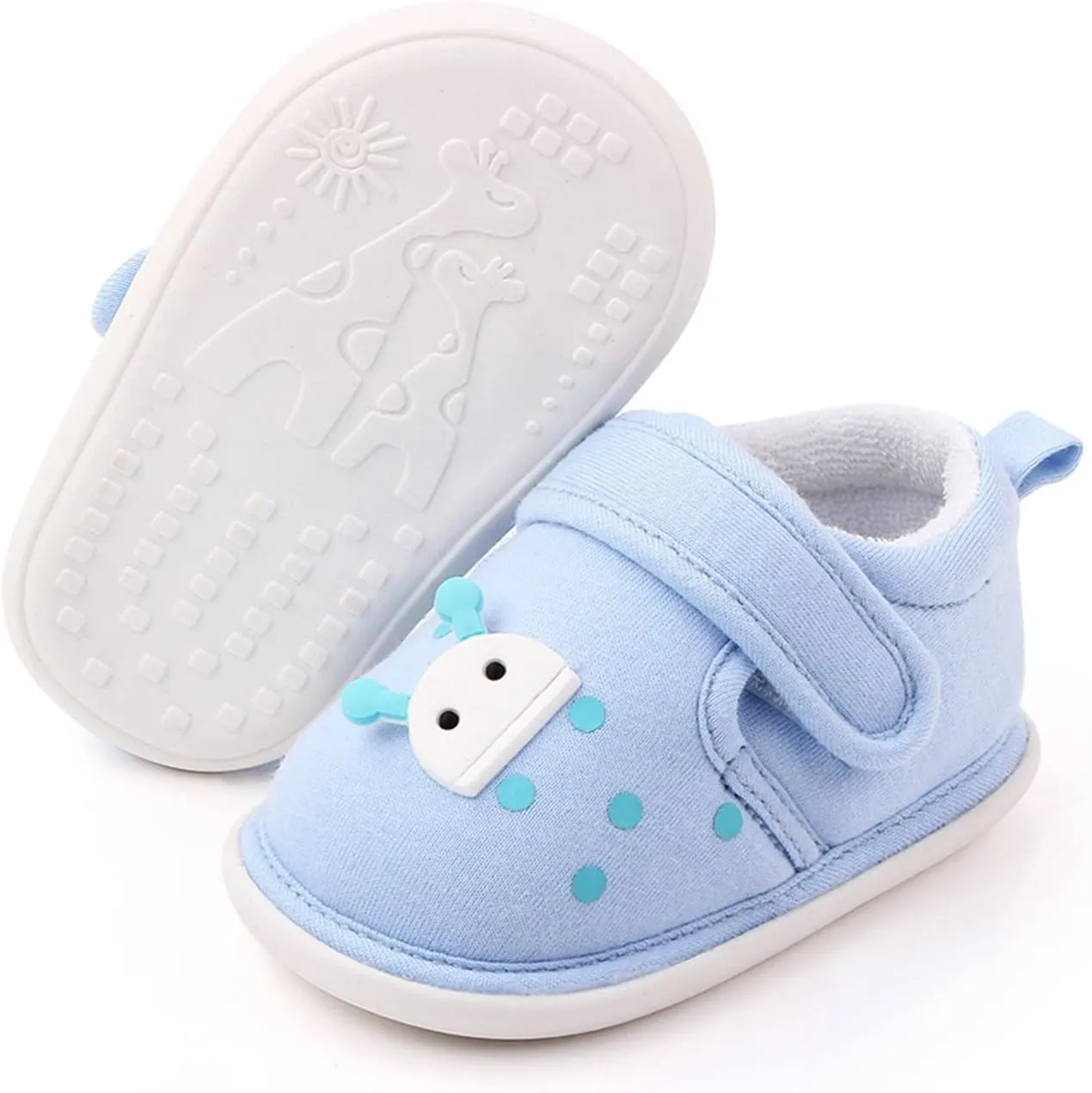 Toddler Cotton Sneaker artoon Pattern Soft Sole Baby Boys Girls First Walking Sport Shoes Spring Indoor Outdoor Shoes