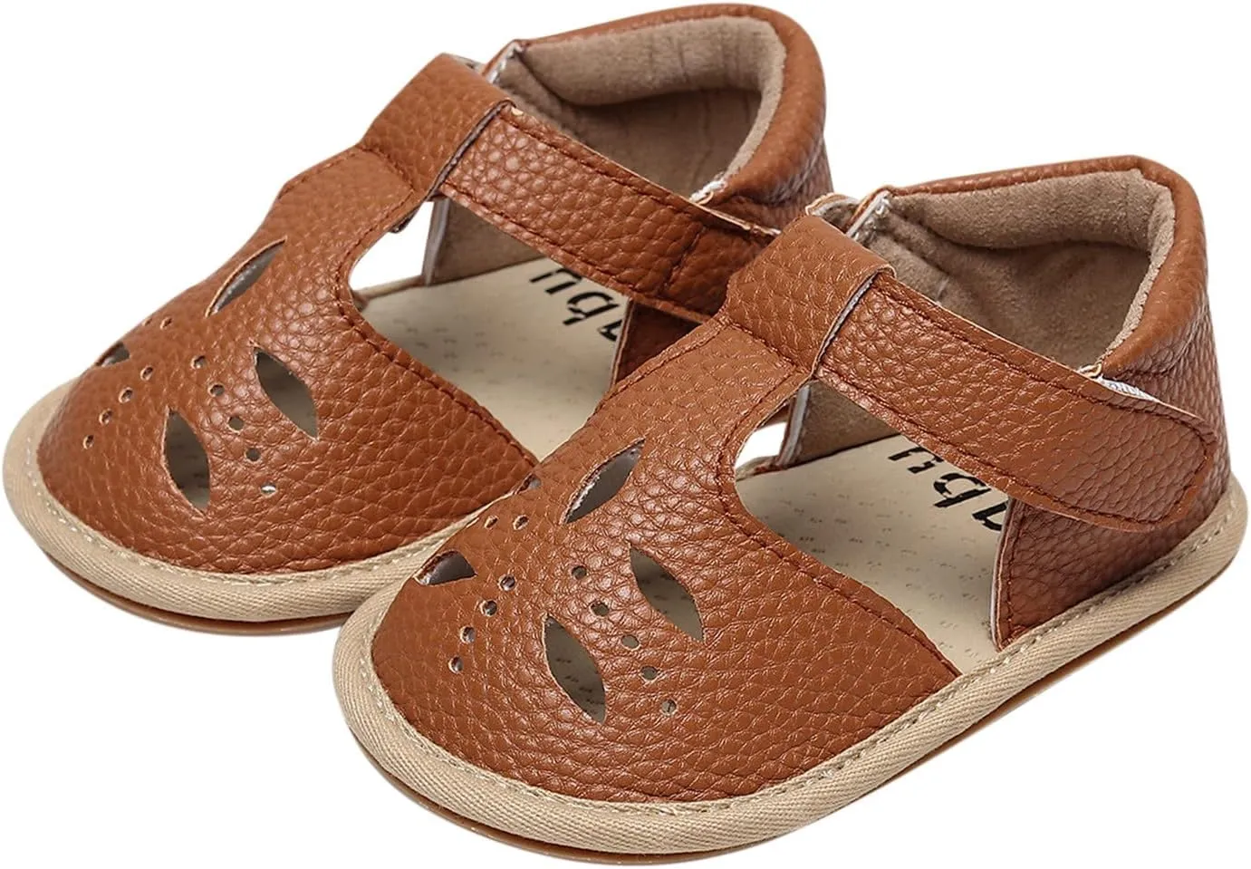 Toddler Girls Boys Sandals Summer Beach Hollow Out Flat Sandals Soft Anti-Slip Rubber Sole First Walker Crib Shoes