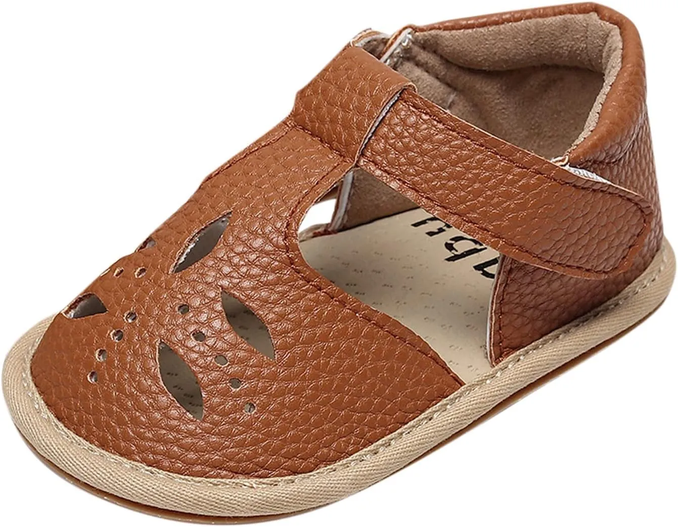 Toddler Girls Boys Sandals Summer Beach Hollow Out Flat Sandals Soft Anti-Slip Rubber Sole First Walker Crib Shoes