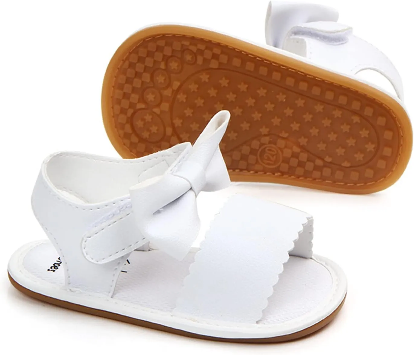 Toddler Girls Sandals Infant Summer Soft Solid Baby Anti Slip Bow Girls Shoes Crib Baby Shoes Kids Sandals
