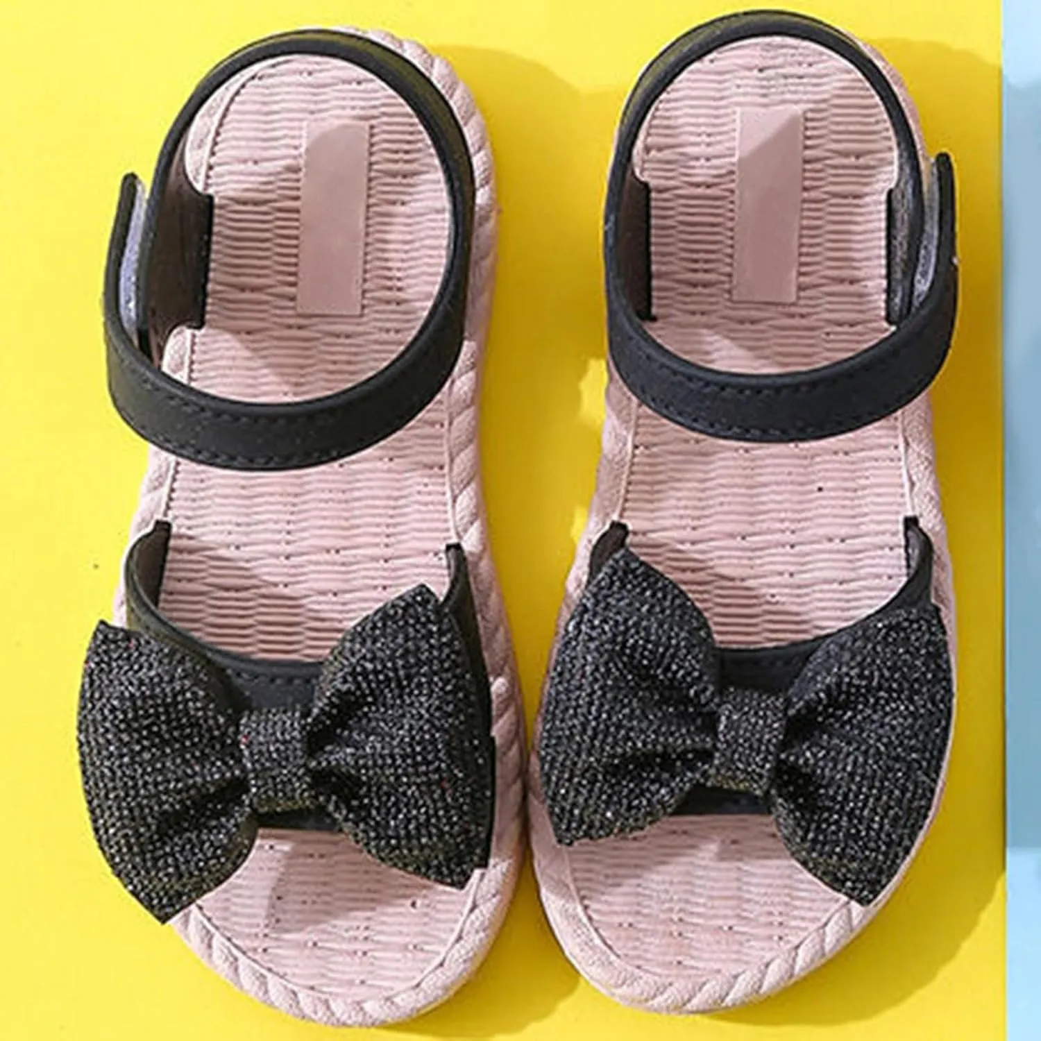 Toddler Kids Infant Girls Soild Bowknot Princress Shoes Soft Sole Non Slip First Walkers Prewalker Sandal Girl Size 13