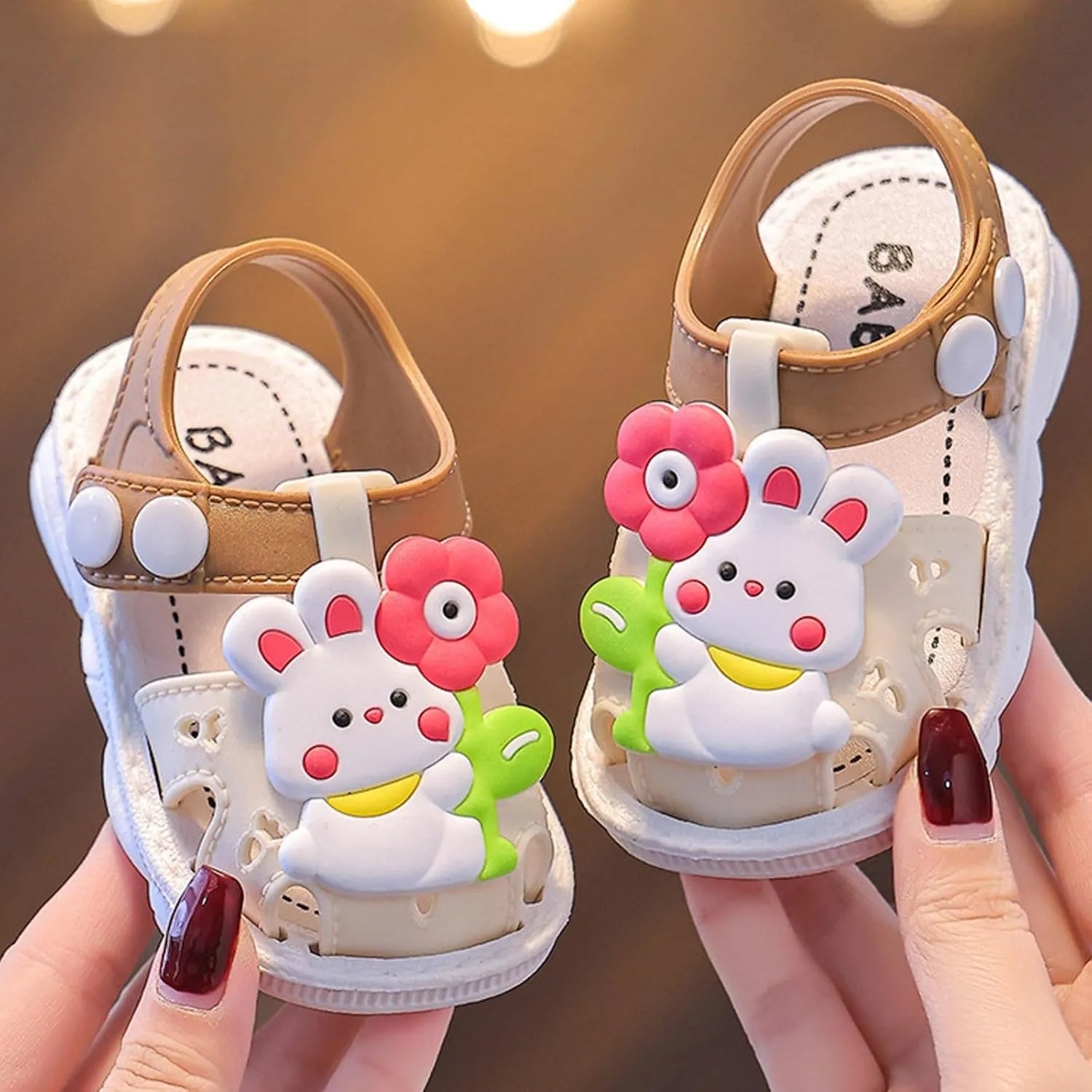 Toddler Slip On Shoes Children Shoes Comfortable Flat Sandals Fashionable Toe Covering Children Toddler Girl