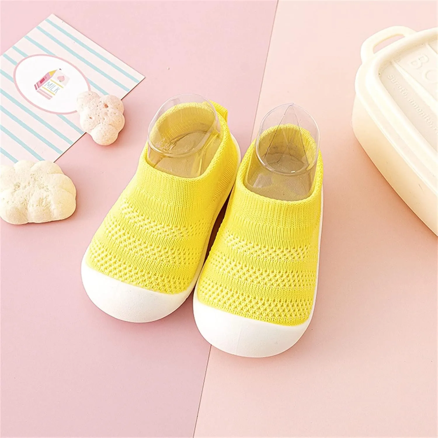Toddler Sock Shoes Baby Walking Mesh Breathable Shoes Infant Slippers Boys & Girls Non-Slip First Walkers Sneakers