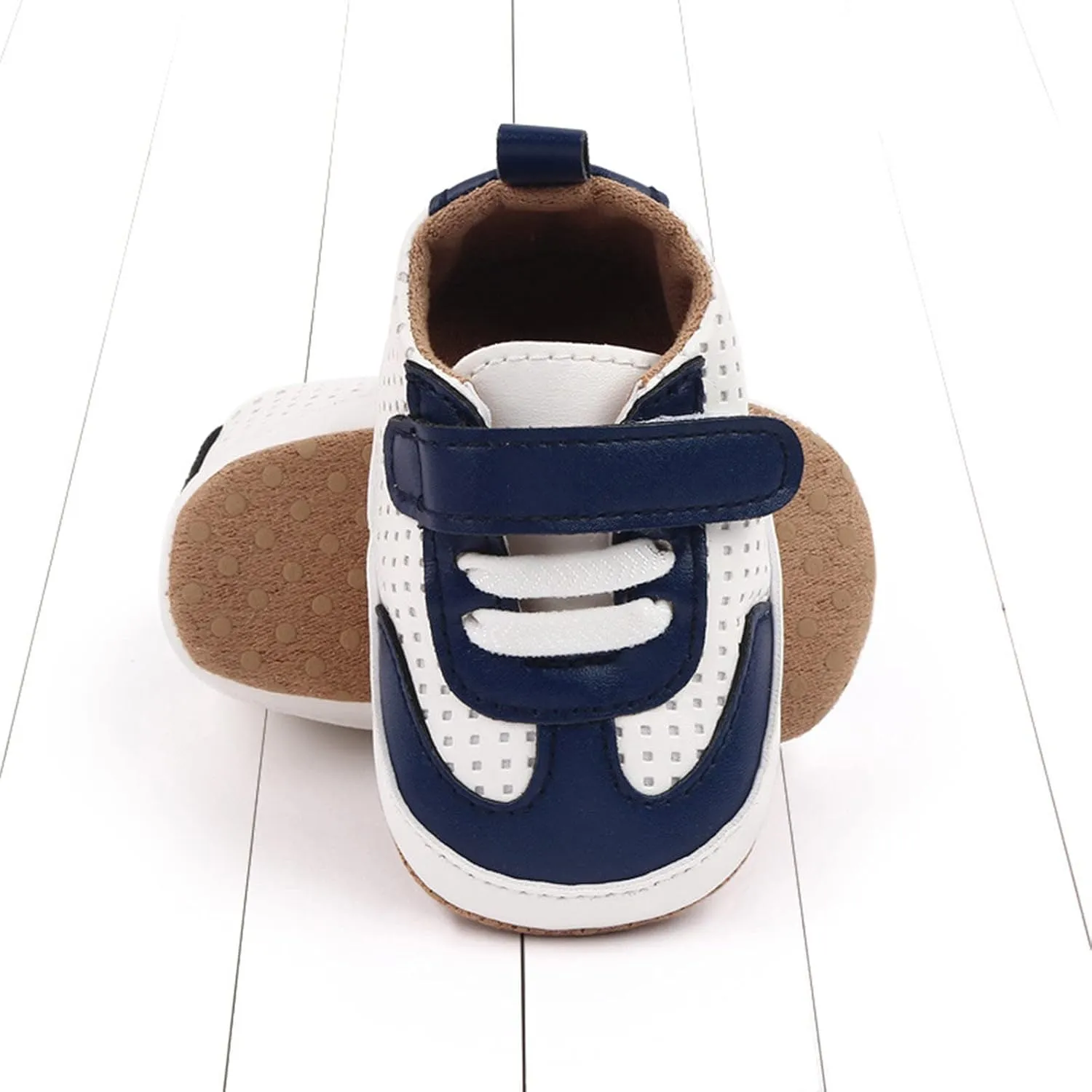 Unisex Baby Boys Girls Sneakers Infant Toddler Non-Slip Soft Rubber Sole Lightweight First Walking Sports Shoes