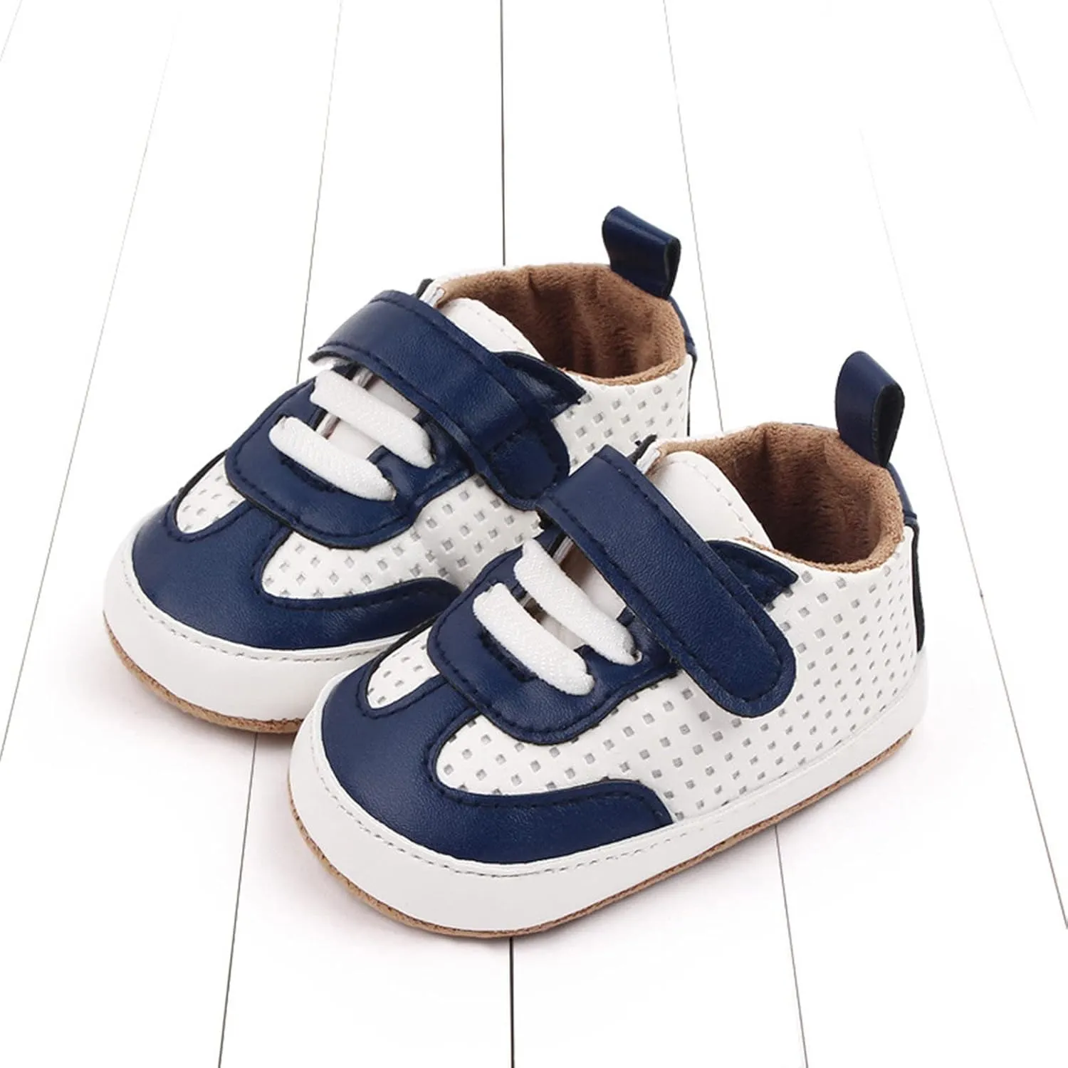 Unisex Baby Boys Girls Sneakers Infant Toddler Non-Slip Soft Rubber Sole Lightweight First Walking Sports Shoes