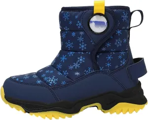 Unisex Boys Girls High-Top Snow Boots Kids Winter Warm Faux  Lined Outdoor Sport Shoes Non Slip Kids Holly Boots