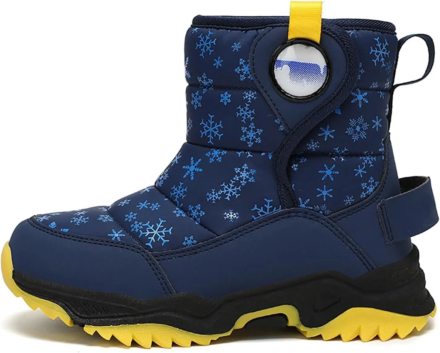 Unisex Boys Girls High-Top Snow Boots Kids Winter Warm Faux  Lined Outdoor Sport Shoes Non Slip Kids Holly Boots