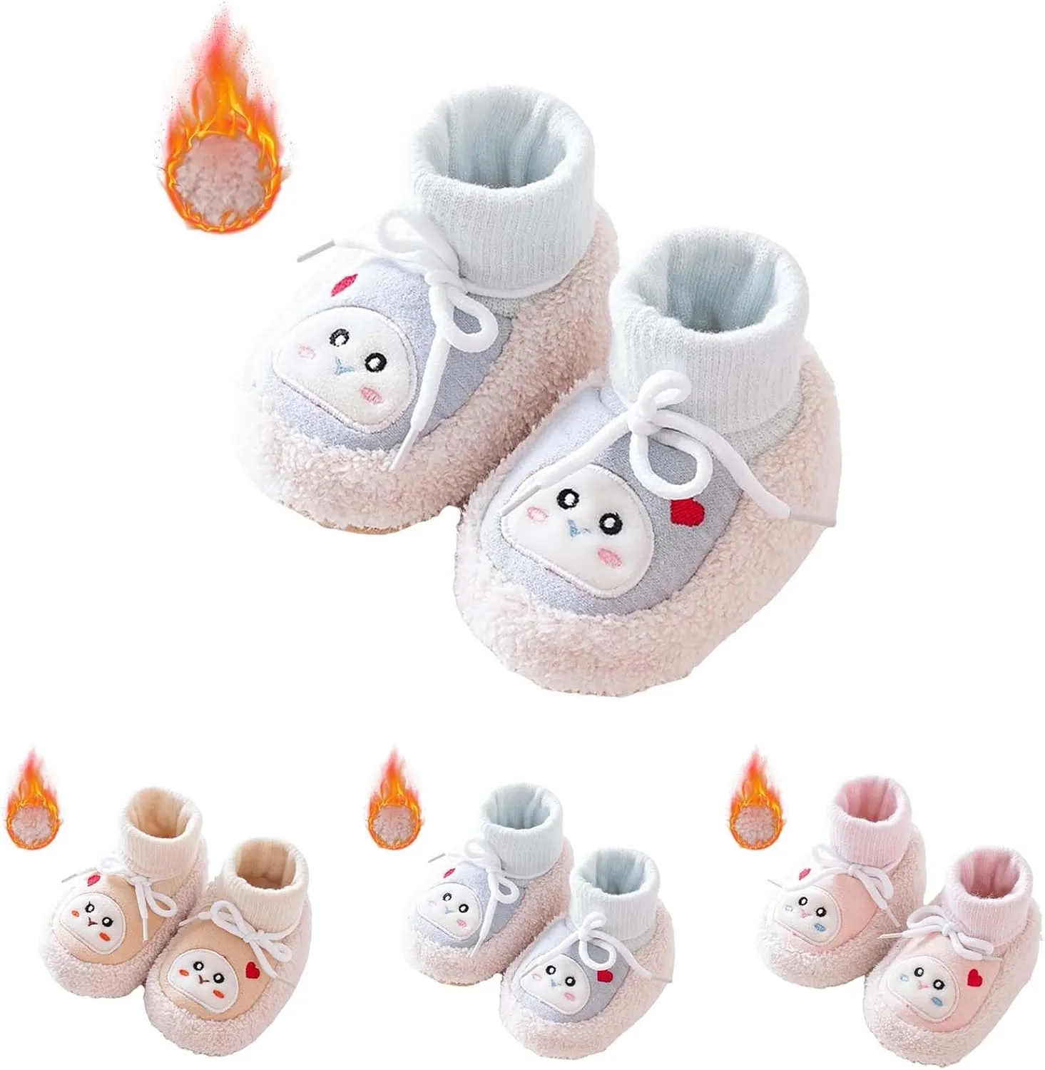 Walking Shoes Winter Infant Toddler Shoes Boys Girls Baby Shoes Soft Sole Slip On Shoes Cute Lightweight Breathable