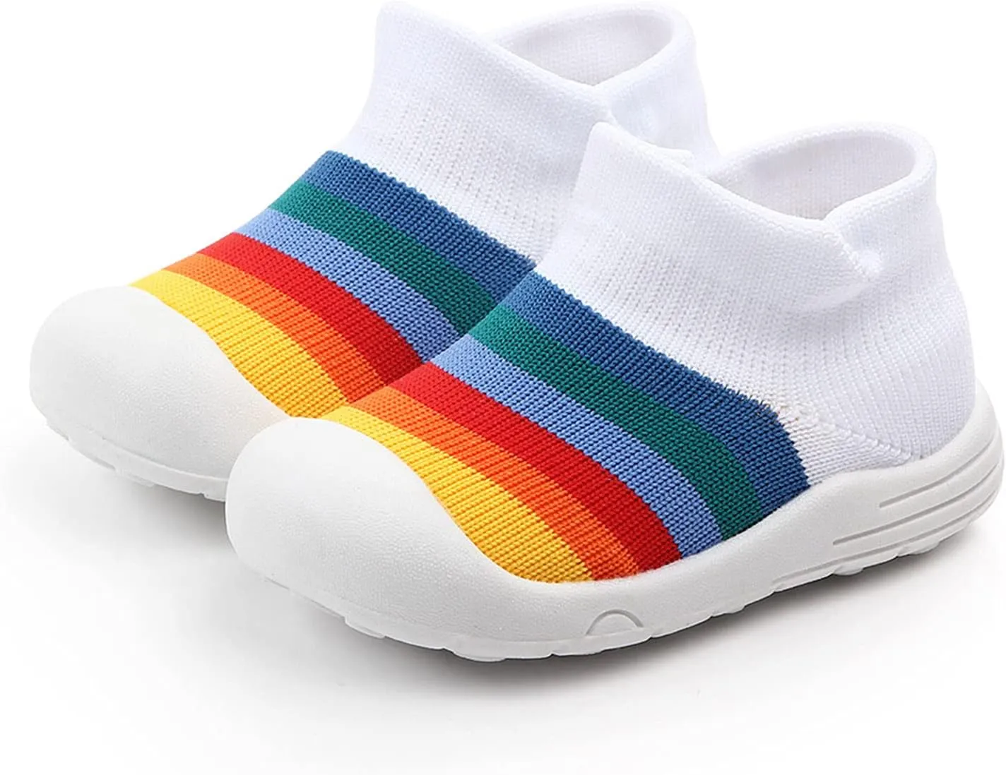Winter Shoes Toddler Boy Shoes Girls Sole Slipper Socks Shoes Rubber Soft Boys Baby High Top Sneakers for Kids